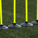 1m Alpha Agility Pole with Rubber Base 4pk