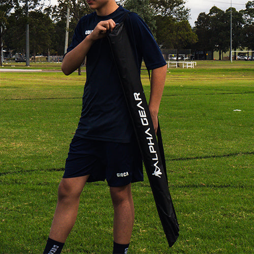 1m Alpha Agility Pole with Rubber Base 4pk in carry bag