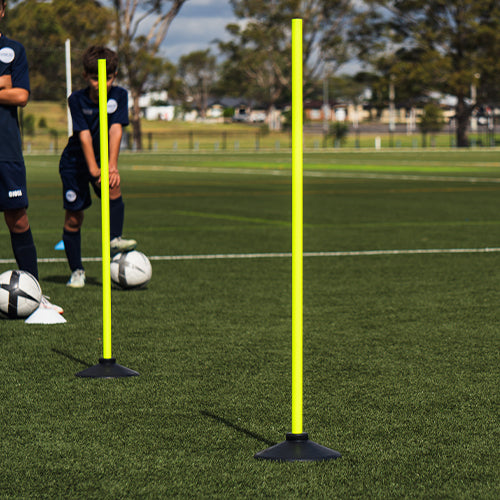 1m Alpha Agility Pole with Rubber Base 4pk