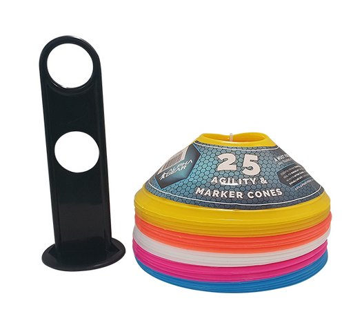 Alpha Agility and Marker Cones 25pk on plastic holder