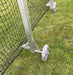 Concertina Cricket Cage with high-quality black netting, portable with wheels