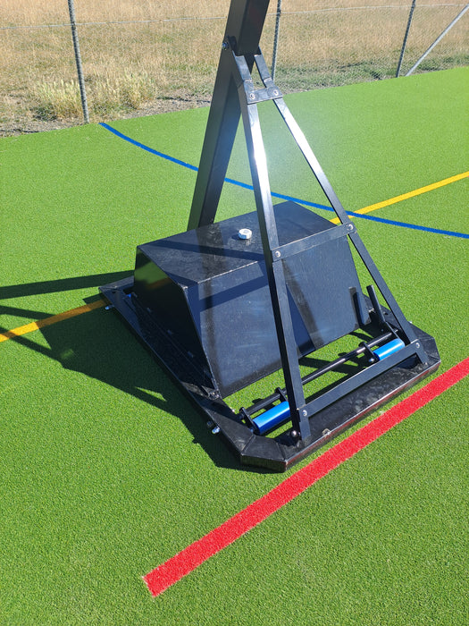 Portable Funplay Basketball Goal with roller wheel system