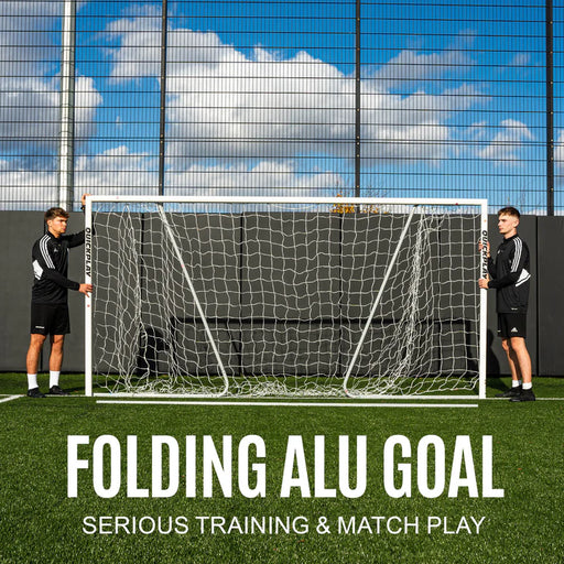 QP Pro Alu Match Goal folded 16ft x 7ft 5m x 2m