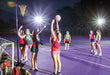 Rite Lite Sports-Light temporary sports field lighting on netball court