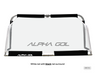 Alpha Aluminium Folding Goal with white net and black net surround