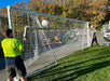 Aluminium Folding Football Goal, for easy portability and storage. 4m x 2m, senior size.