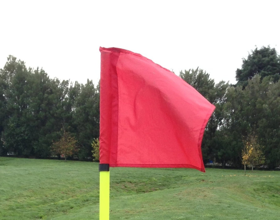 Plain red corner flag