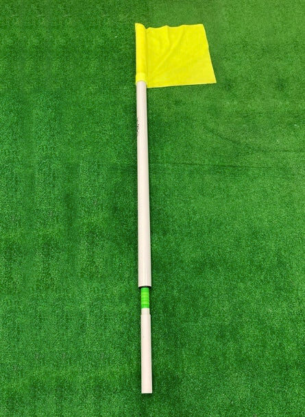 Stadium Corner Flag with yellow flag, sleeve base
