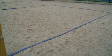 Beach soccer volleyball lines PVC with eyelets