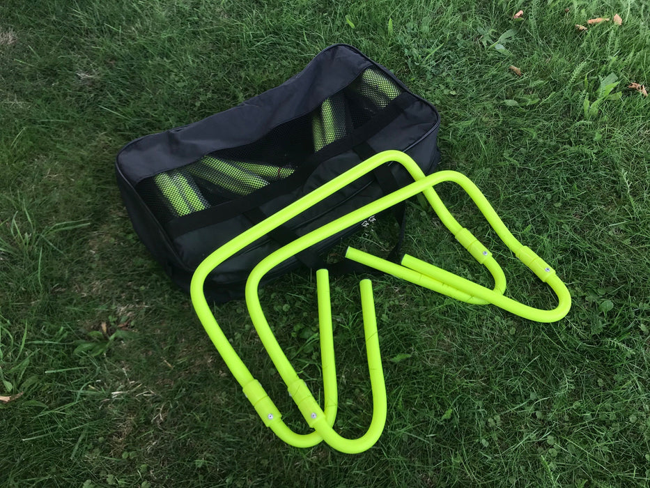 Alpha Adjustable Hurdles with carry bag 12 inch and 6 inch heights