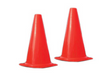 Orange witch hat cones - set of 10