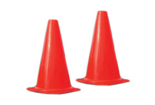 Orange witch hat cones - set of 10