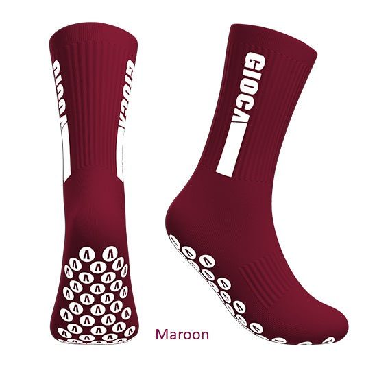 GIOCA Grips Performance Socks Maroon