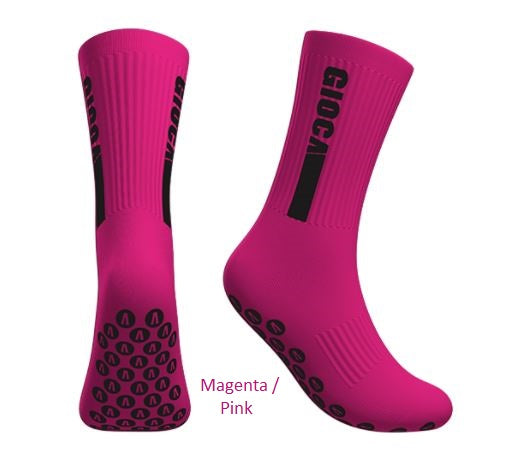 GIOCA Grips Performance Socks magenta pink