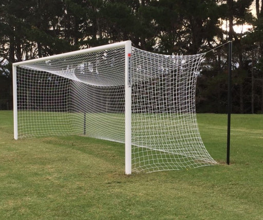 Velocity Semi Permanent Football Goal with 4mm net and Free Hanging Net Support