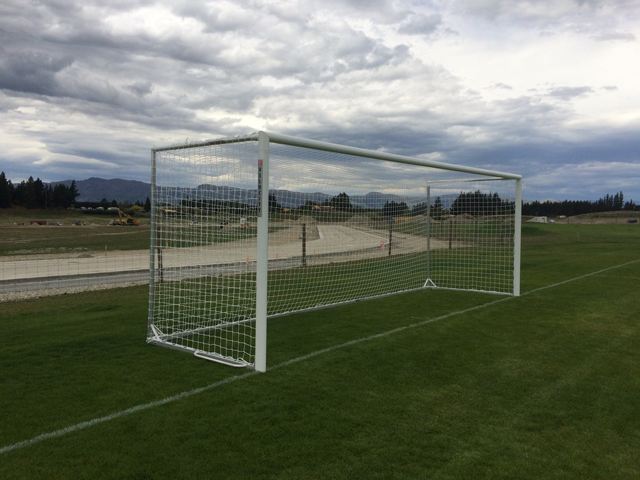 Steel Movable Full Size Football Goals Portable Soccer Goals