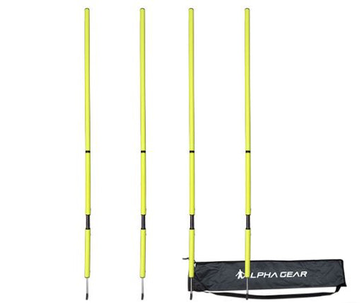 Agility Poles - yellow with springs