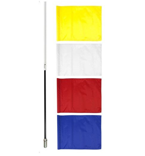 Traditional Pole, Flag & Aluminium Cup Set