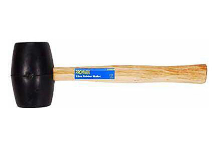 24oz rubber mallet with wooden handle